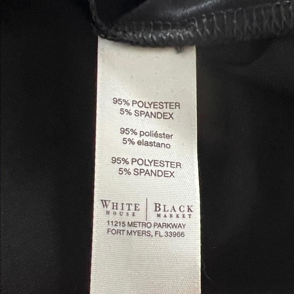 White House Black Market Black and White Asymmetrical top - Picture 4 of 4